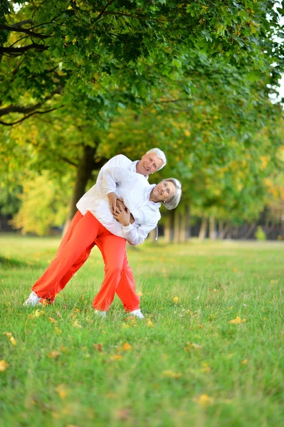 Sportliches älteres Ehepaar — Stockfoto