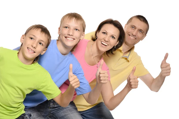 Happy nice family — Stock Photo, Image