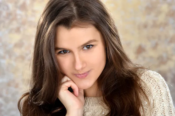 Teenage on a beautiful background — Stock Photo, Image