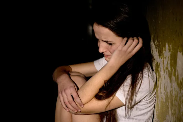 Retrato de una adolescente asustada —  Fotos de Stock