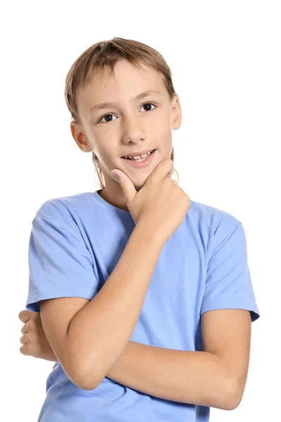 Thoughtful teenage boy — Stock Photo, Image