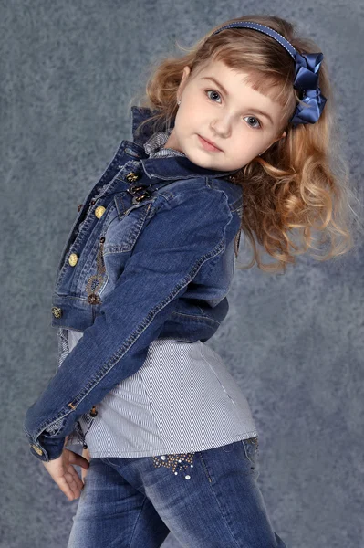 Portrait of little cute girl — Stock Photo, Image