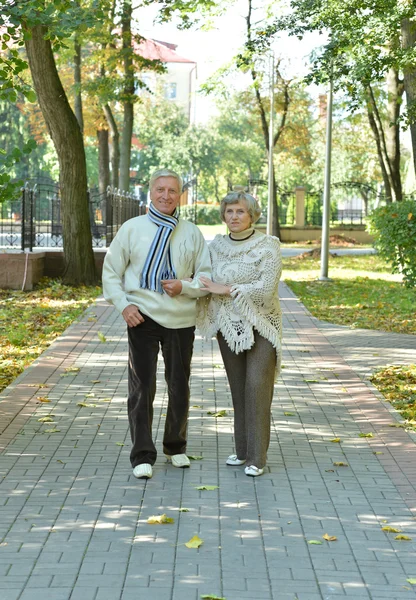 Pretty elderly couple — Stock Photo, Image