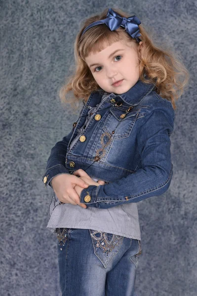 Portrait of little cute girl — Stock Photo, Image