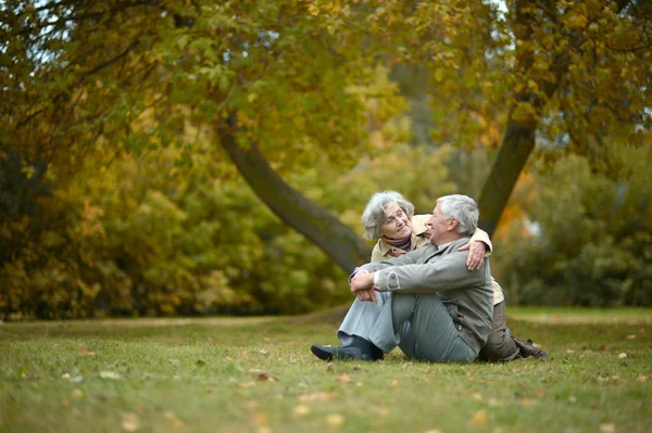 Schattig bejaarde echtpaar — Stockfoto