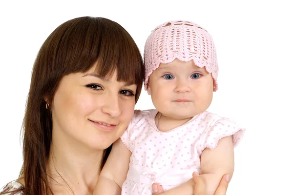 Mãe e bebê agradável — Fotografia de Stock