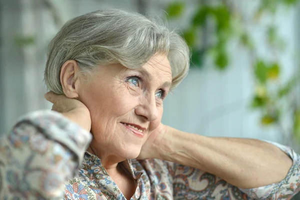 Portrait of an aged woman — Stock Photo, Image