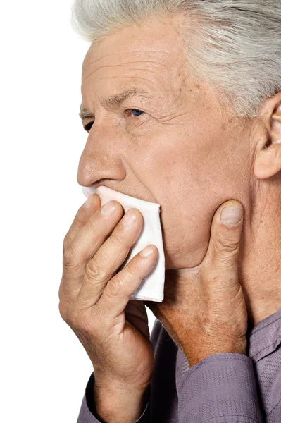 Sick old man — Stock Photo, Image