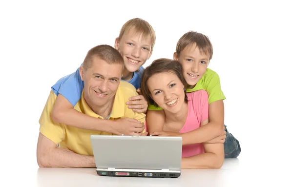 Friendly family resting — Stock Photo, Image