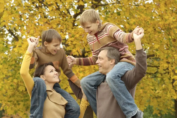 Hermosa familia feliz —  Fotos de Stock