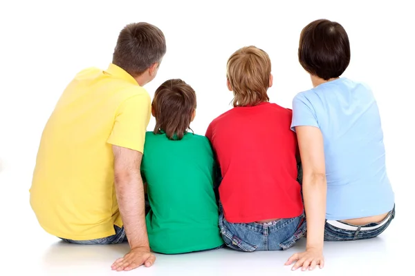 Great people in bright T-shirts — Stock Photo, Image