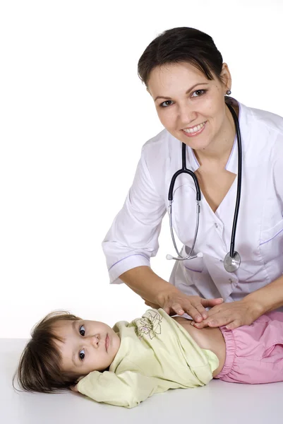 Orvos-val a gyermek — Stock Fotó