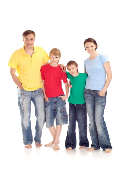 Gente gloriosa en camisetas brillantes —  Fotos de Stock