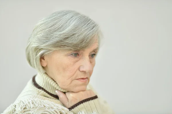 Elderly attractive woman — Stock Photo, Image