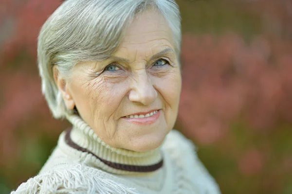 Anziana donna attraente — Foto Stock