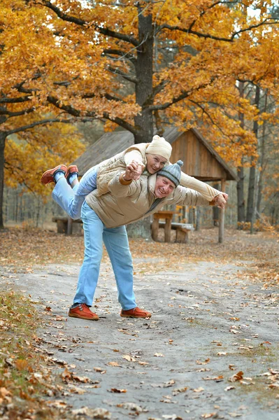 Barátságos idős házaspár — Stock Fotó