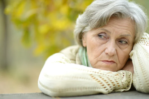 Woman in a warm sweater — Stock Photo, Image