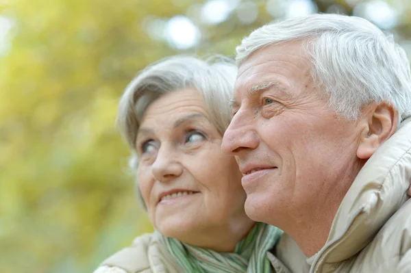 Vriendelijke bejaarde echtpaar — Stockfoto