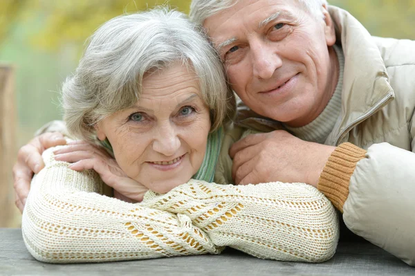 Vänlig äldre par — Stockfoto