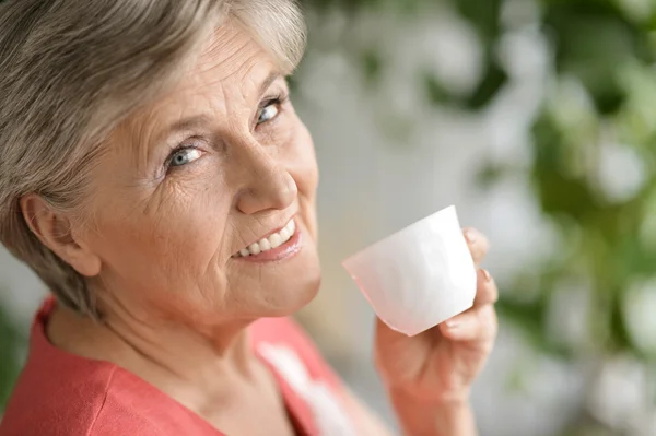 Attractive elderly woman — Stock Photo, Image