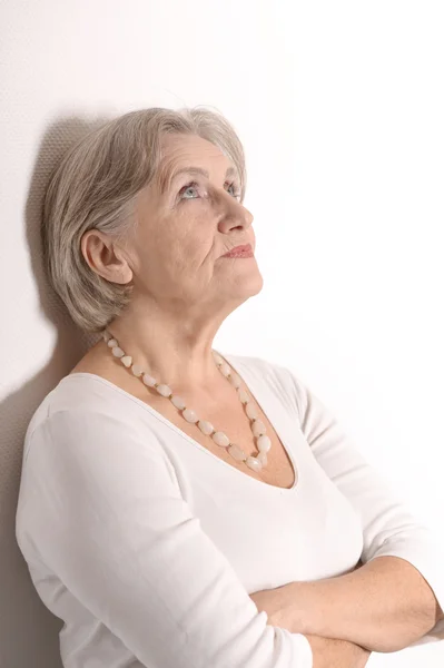 Smiling senior lady — Stock Photo, Image