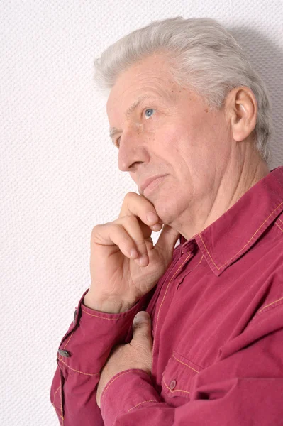 Thoughtful senior man — Stock Photo, Image