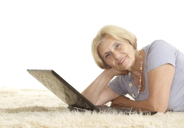 Mature woman relaxing — Stock Photo, Image