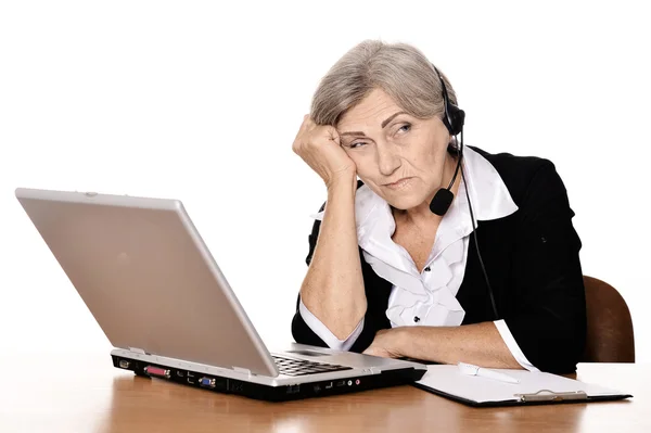 Sad businesswoman — Stock Photo, Image