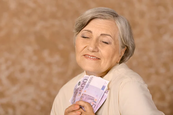 Retrato de mulher idosa — Fotografia de Stock