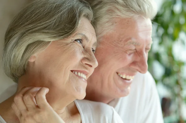 Retrato de una feliz pareja de ancianos —  Fotos de Stock