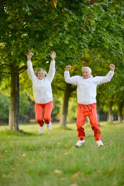 Deportiva pareja de ancianos —  Fotos de Stock