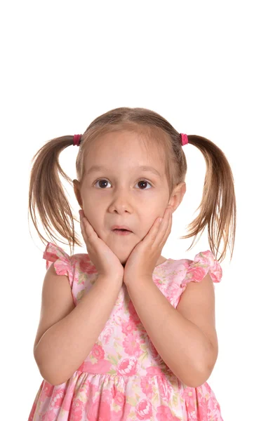 Little emotional girl — Stock Photo, Image