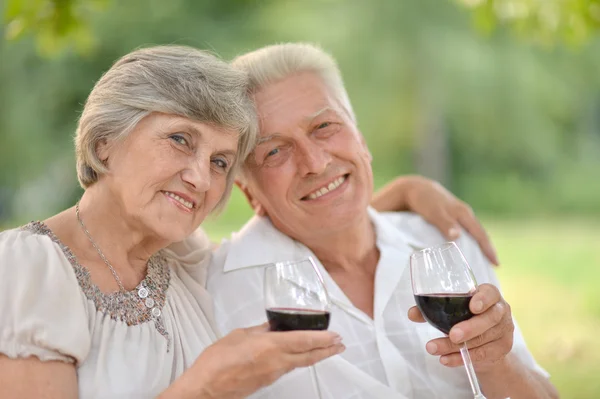 Loving elderly couple — Stock Photo, Image