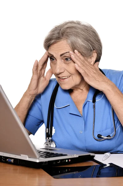 Serious senior doctor — Stock Photo, Image