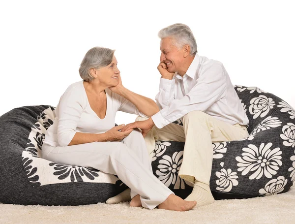 Pareja mayor en casa — Foto de Stock