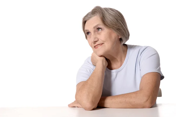 Porträt einer lächelnden Seniorin — Stockfoto