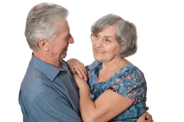 Πορτρέτο ενός ευτυχισμένου ηλικιωμένου ζευγαριού — Φωτογραφία Αρχείου