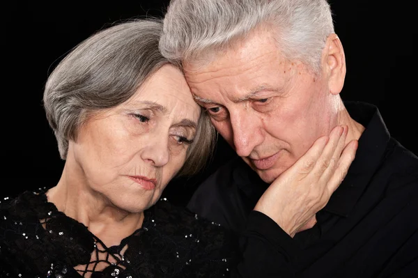 Sad elder couple — Stock Photo, Image