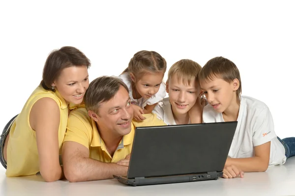 Cute parents and kids — Stock Photo, Image