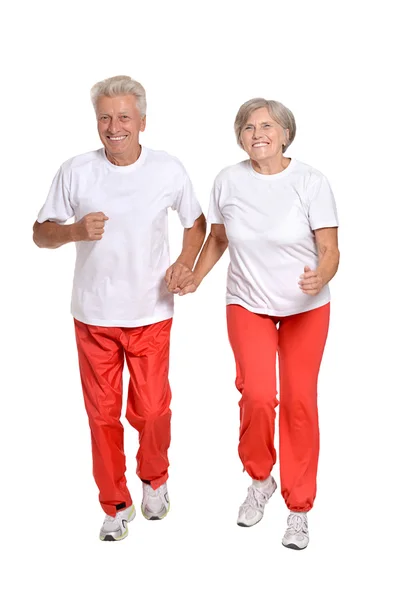 Senior Couple Exercising — Stock Photo, Image