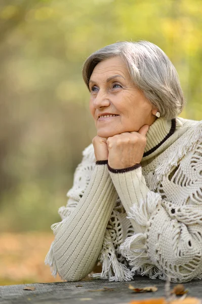 Beautiful elderly woman — Stock Photo, Image
