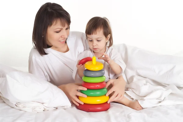 Girl with her mama — Stock Photo, Image