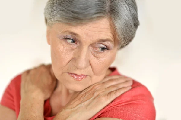 Senior sad woman — Stock Photo, Image