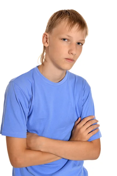 Pensativo adolescente chico — Foto de Stock