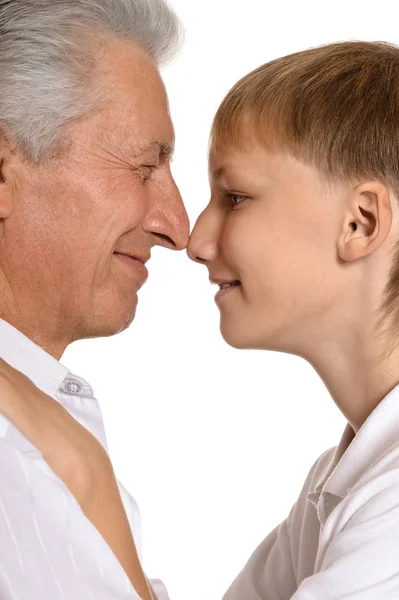 Grandfather with kid — Stock Photo, Image