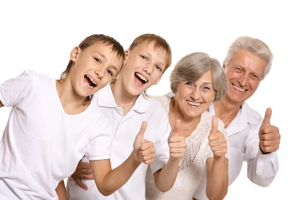 Grandparents with grandkids — Stock Photo, Image