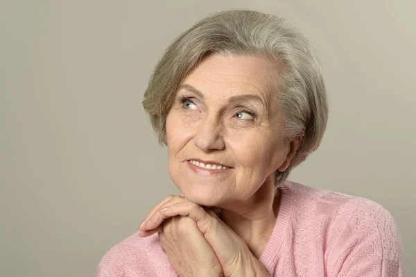 Elderly woman portrait — Stock Photo, Image