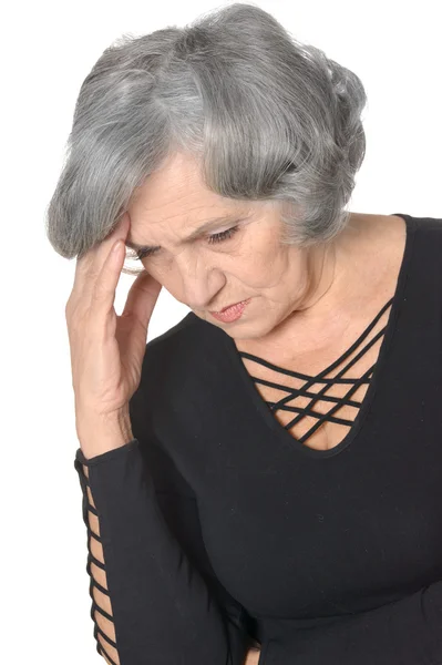 Depressive Seniorin — Stockfoto