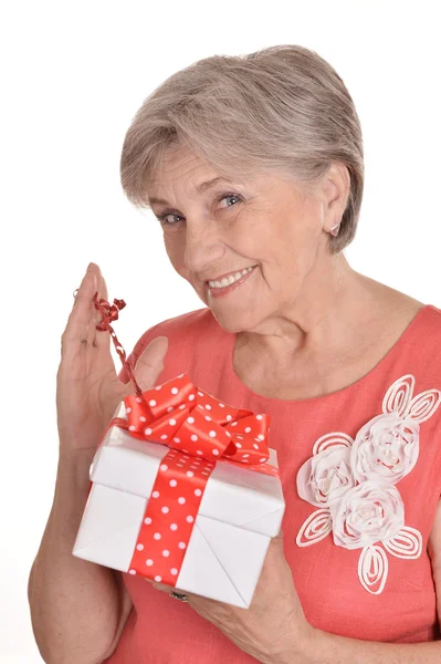 Donna anziana attraente — Foto Stock
