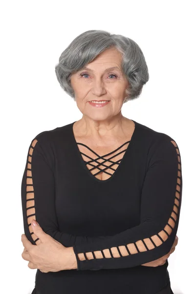 Gelukkig senior dame — Stockfoto